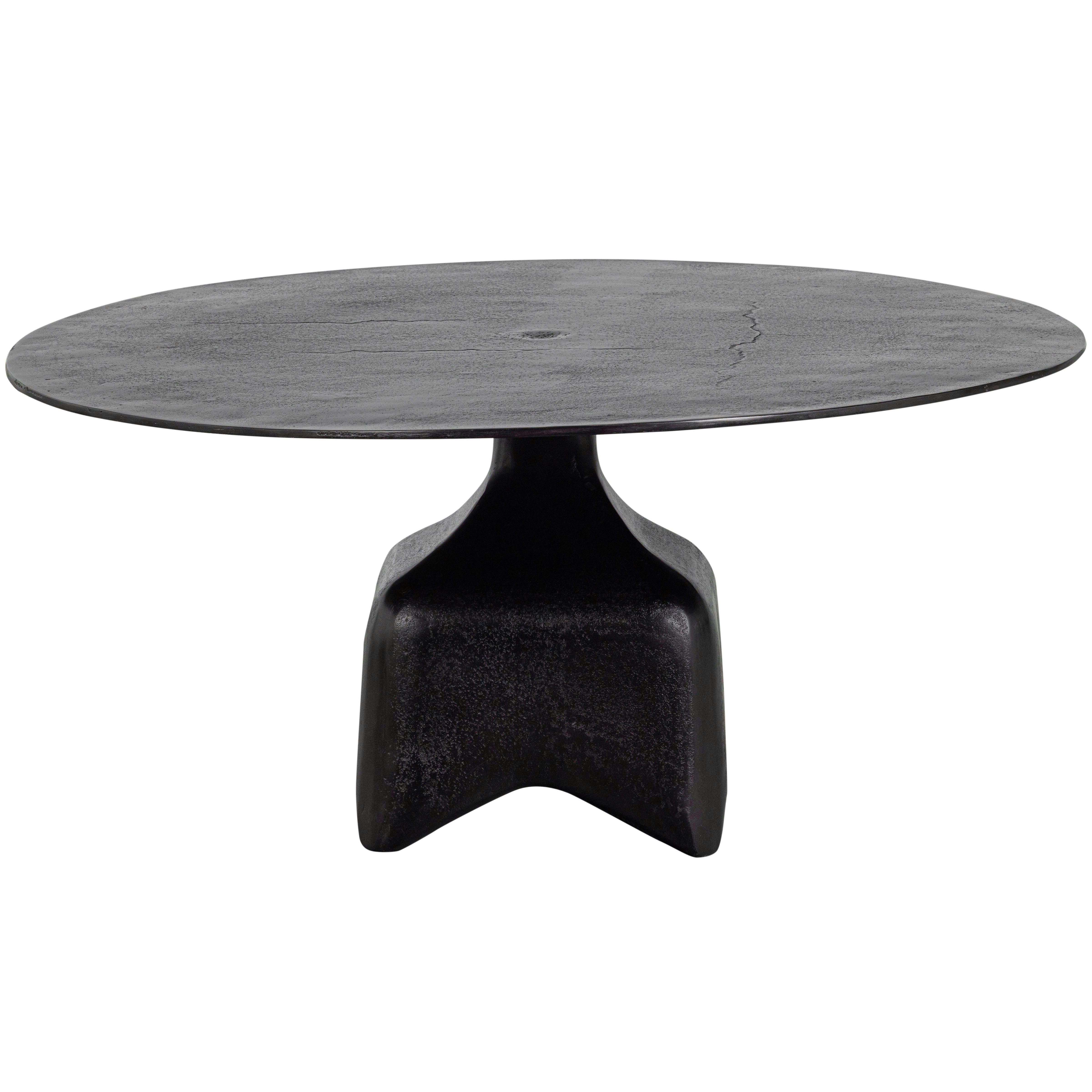WOOOD - Table basse en métal noir/brun