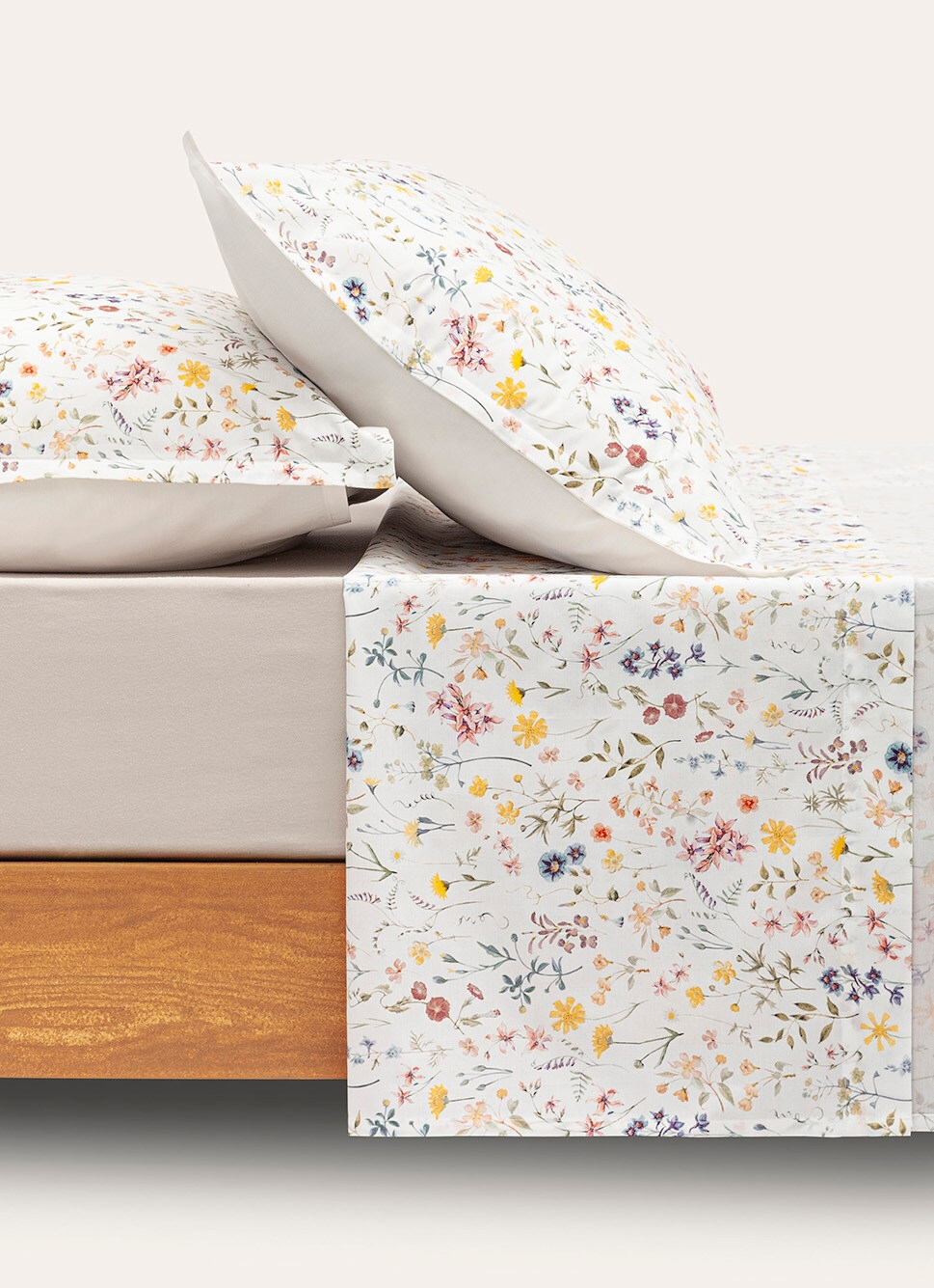 DRAP PLAT EN PERCALE FARRAH MULTICOLORE