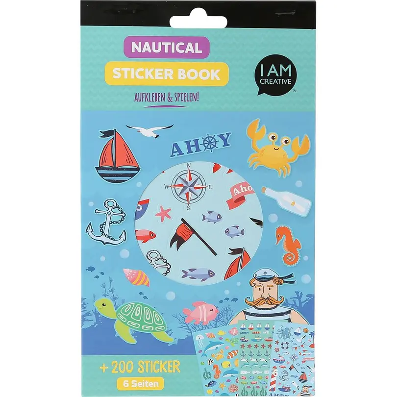 Sticker 6er-Set maritim