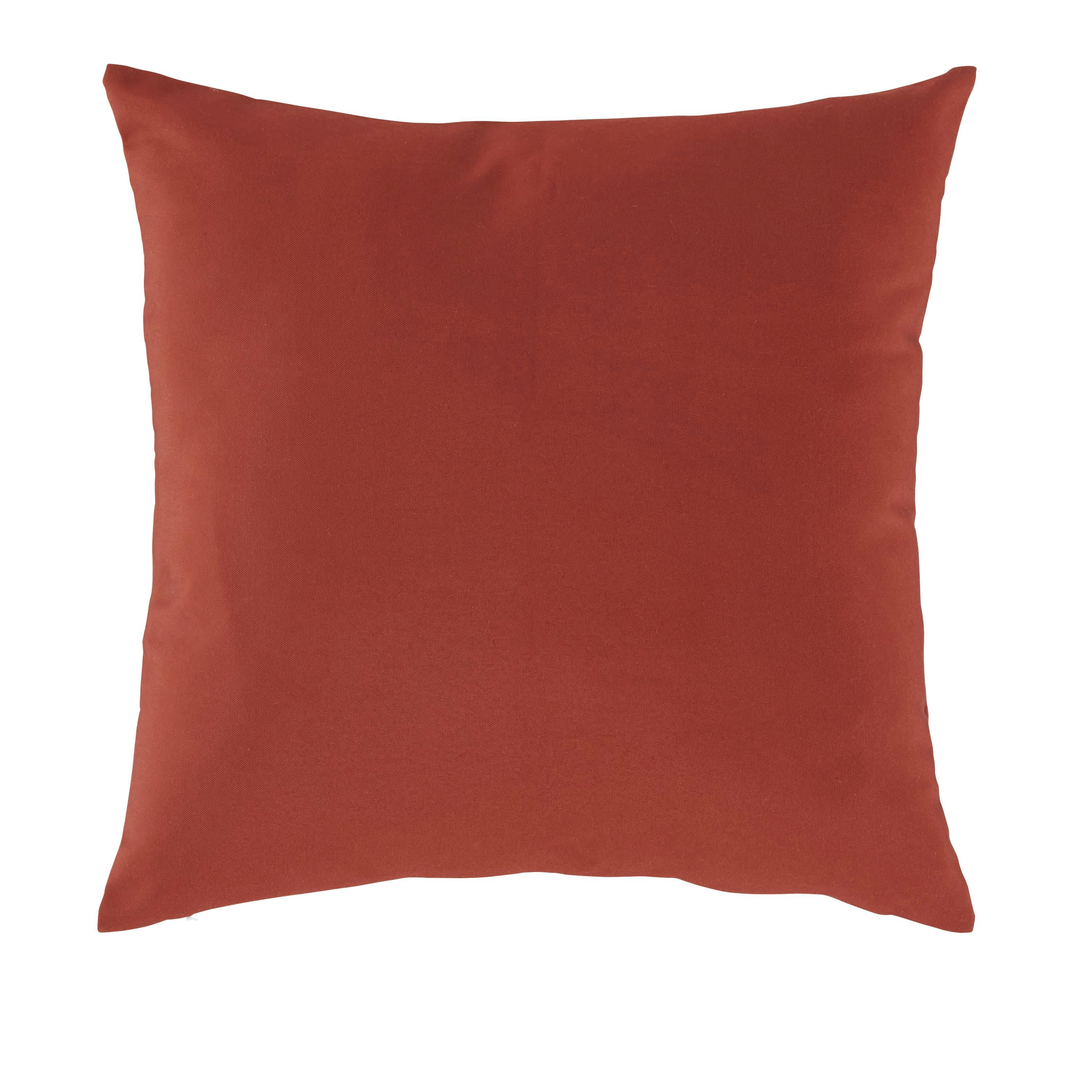 ANDONI - Coussin d'extérieur tissé motifs à rayures multicolores 45x45