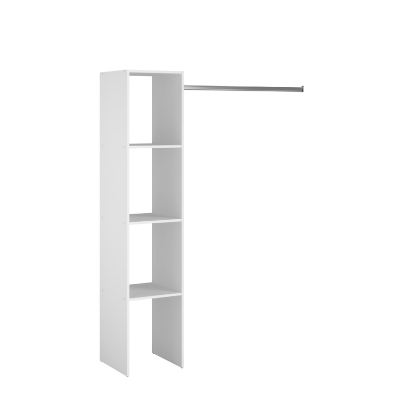 Placard Combi blanc 138 x 40 x 180 cm EKIPA