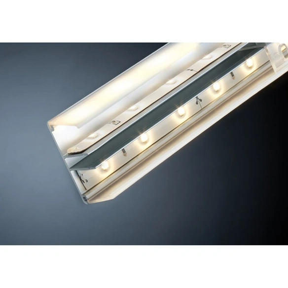 LED-Profil »Duo«, BxHxL: 4 x 2 x 200cm, aluminiumfarben