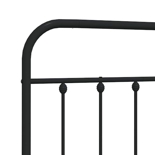 NNEVL Metal Headboard Black 90 cm