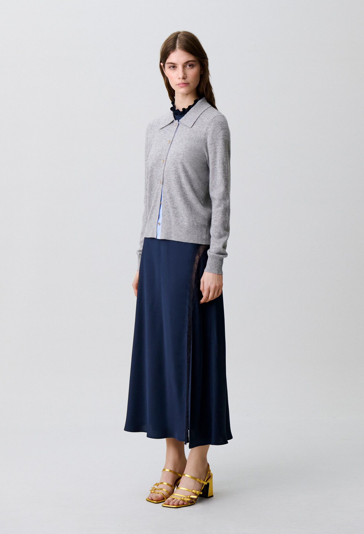 Cardigan ajusté laine