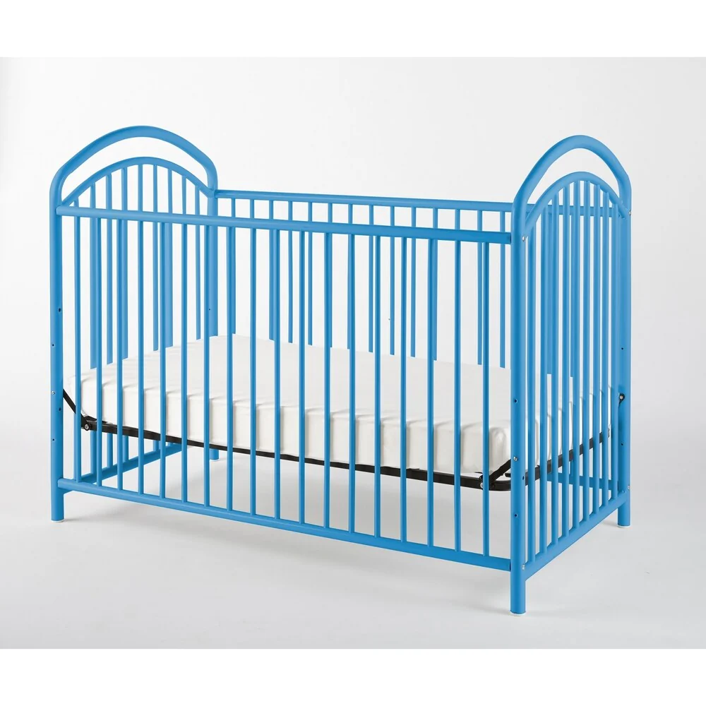 LA Baby The Mariposa 3 in 1 Full Sized Metal Crib