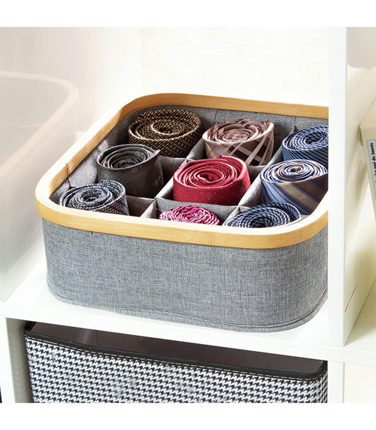 - Panier cadre bambou 9 compartiments