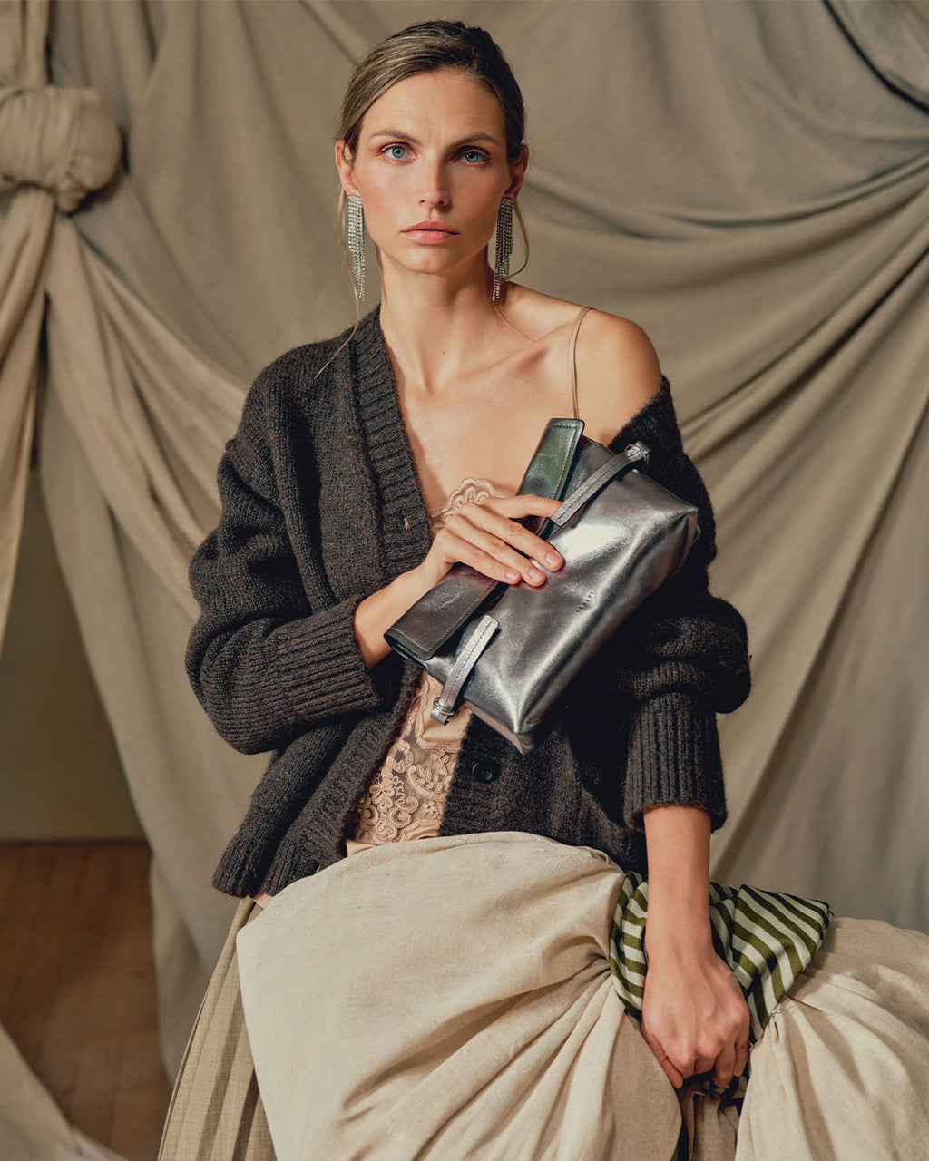 Fleet Street - Medium Flapover Clutch Bag