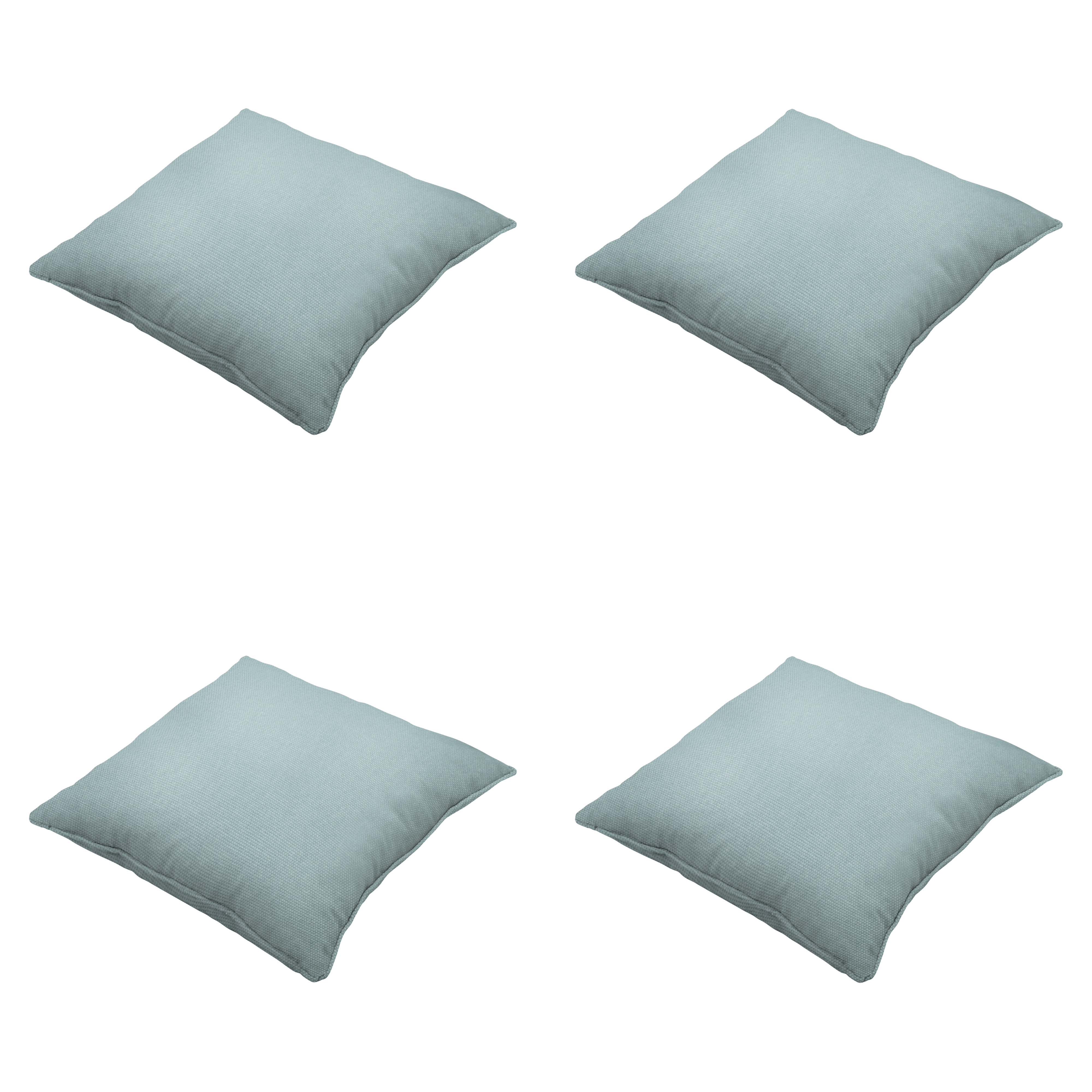 Madison sierkussen Eco-line - blauw - 50x50x10cm - set van 4