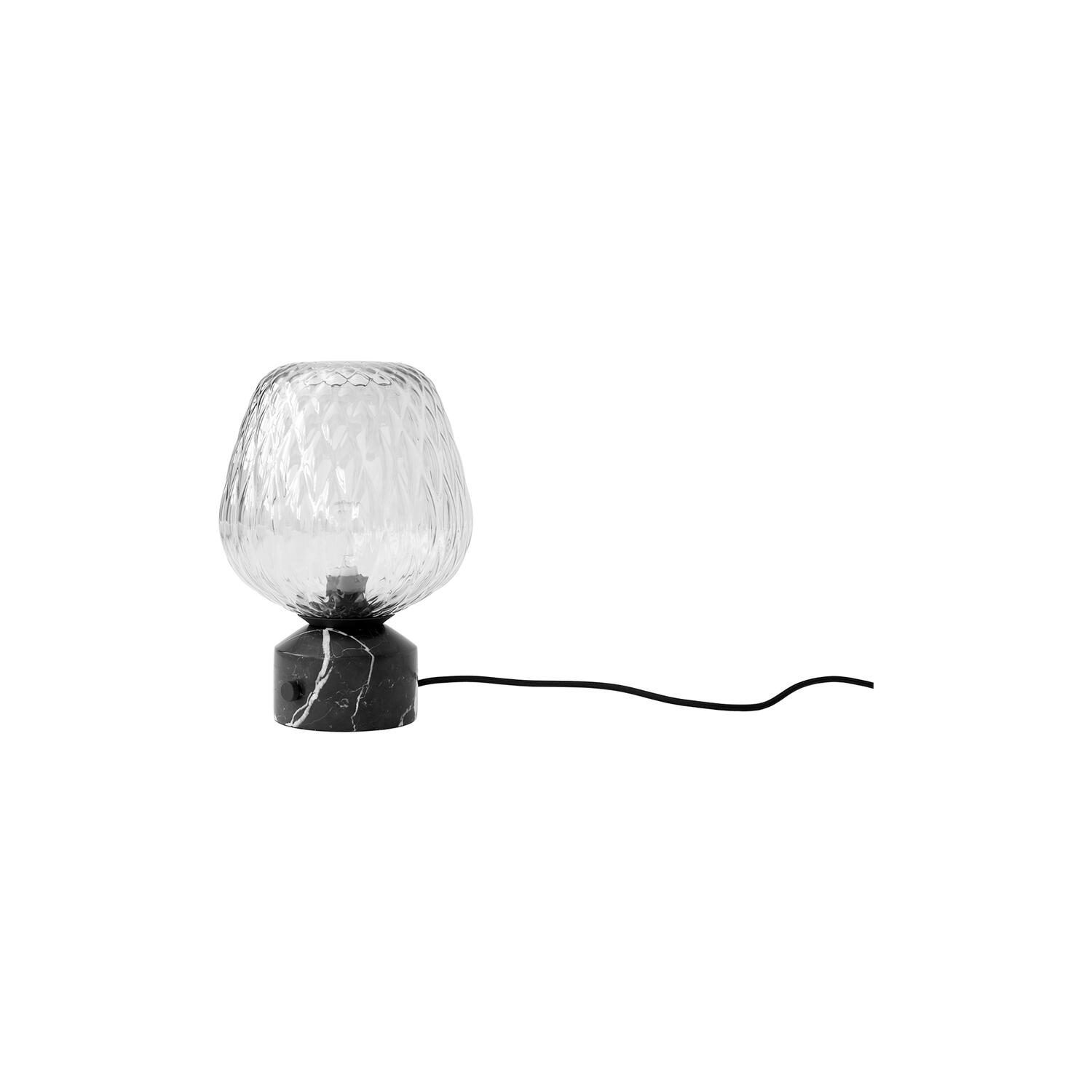Blown SW6 bordlampe, sølv/sort