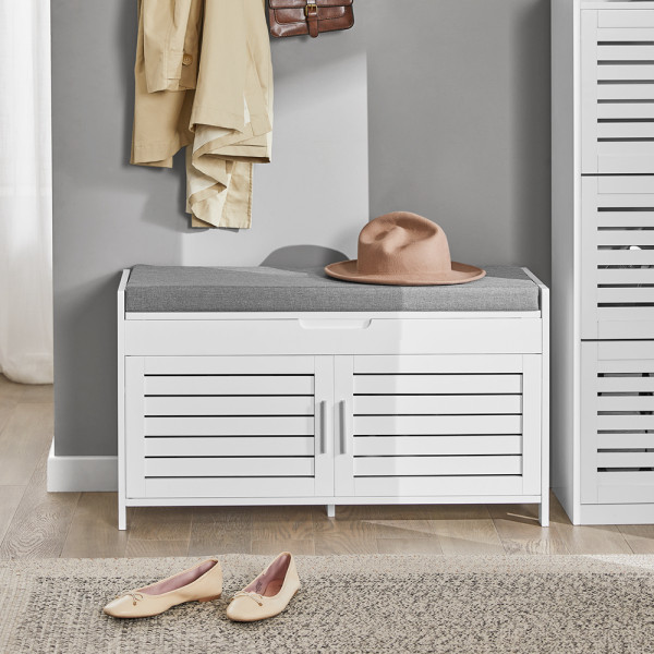 SoBuy Szafka na buty z jedną szufladą Biały 90x33x50cm FSR102-W
