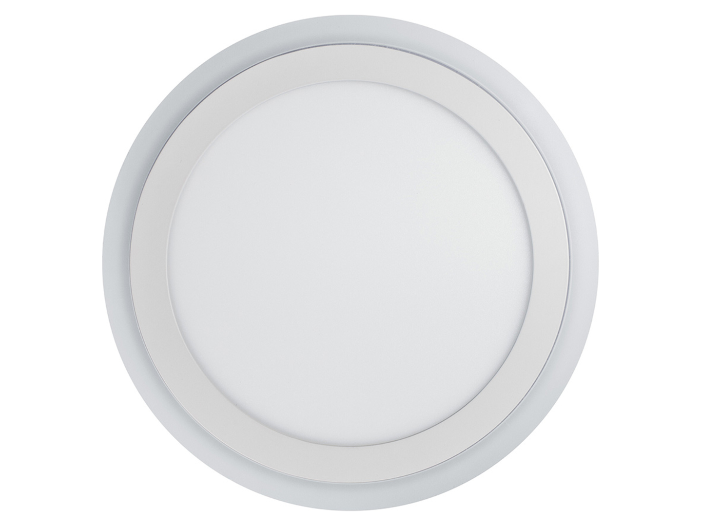 Plafon Clik LED 30 cm aluminiowy biały