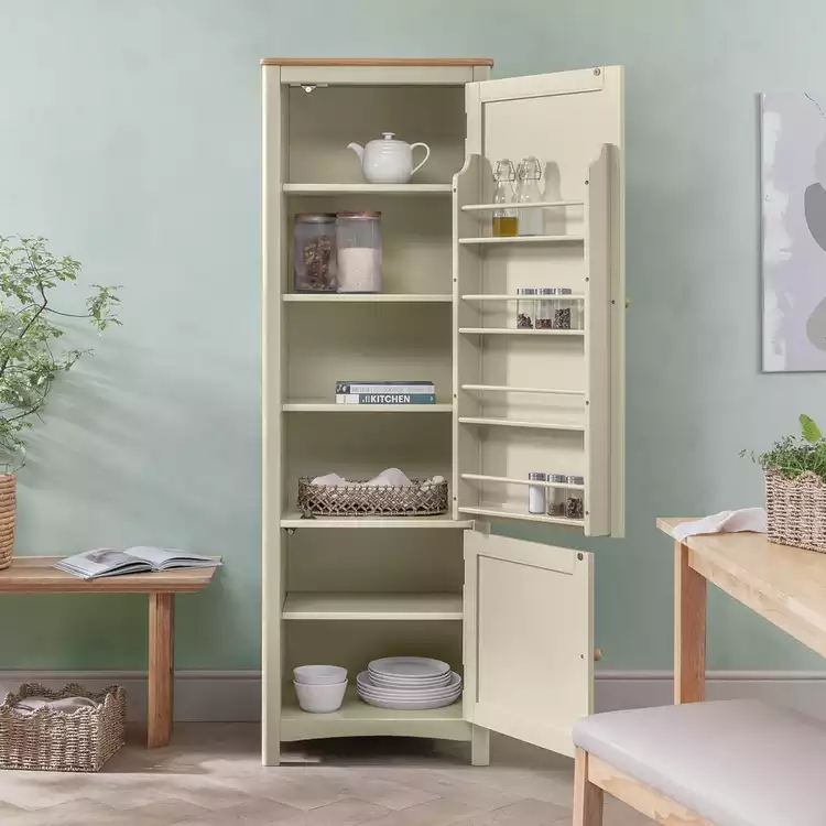 Habitat Bournemouth 2 Door Kitchen Larder - Beige