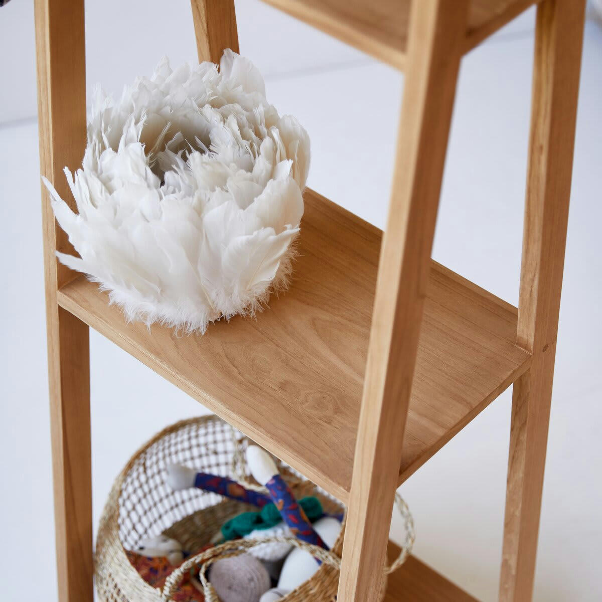 BAHYA - Bibliothèque enfant en teck massif