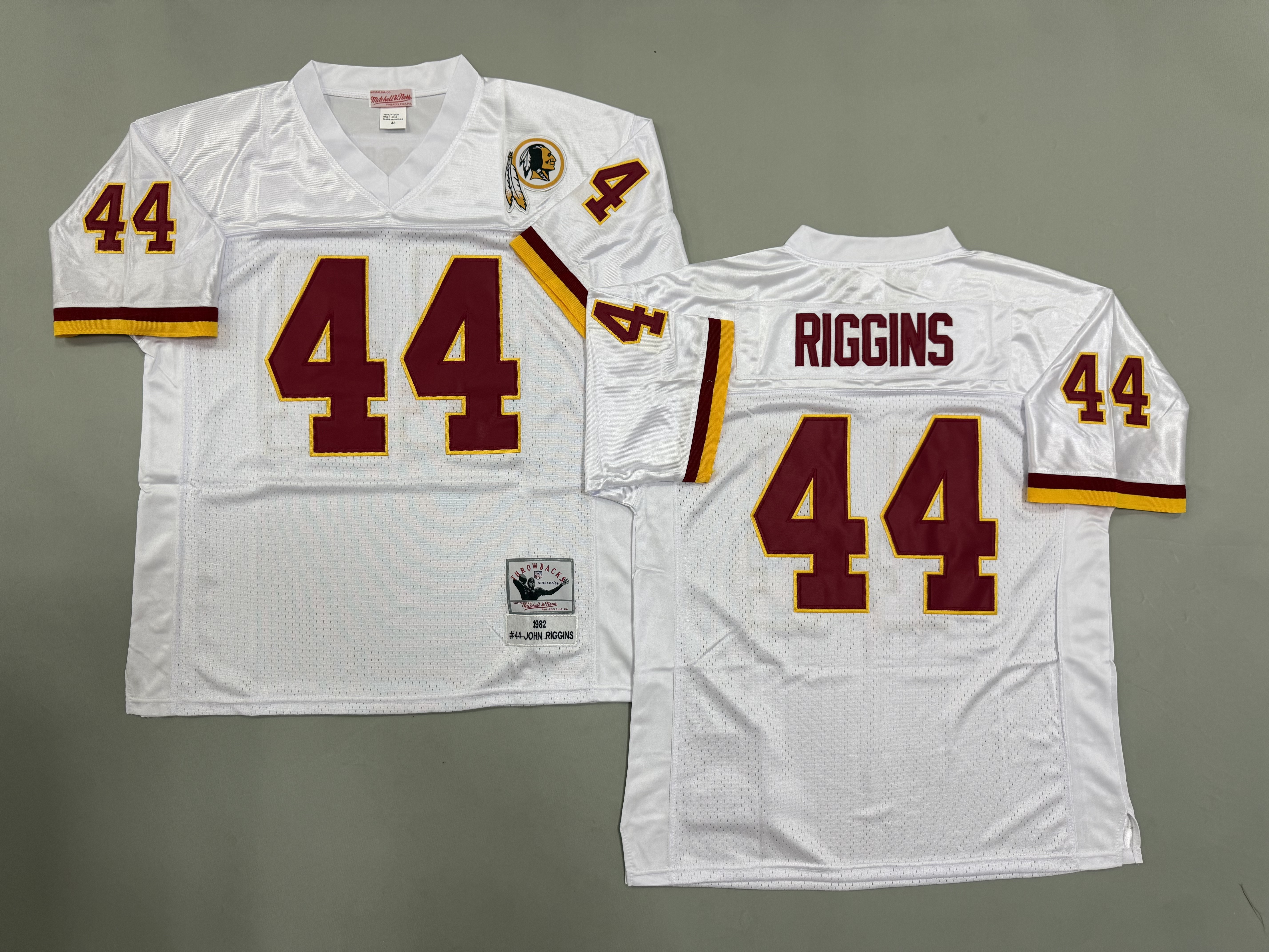 John Riggins Washington Redskins Authentic Throwback Retired Player Jersey