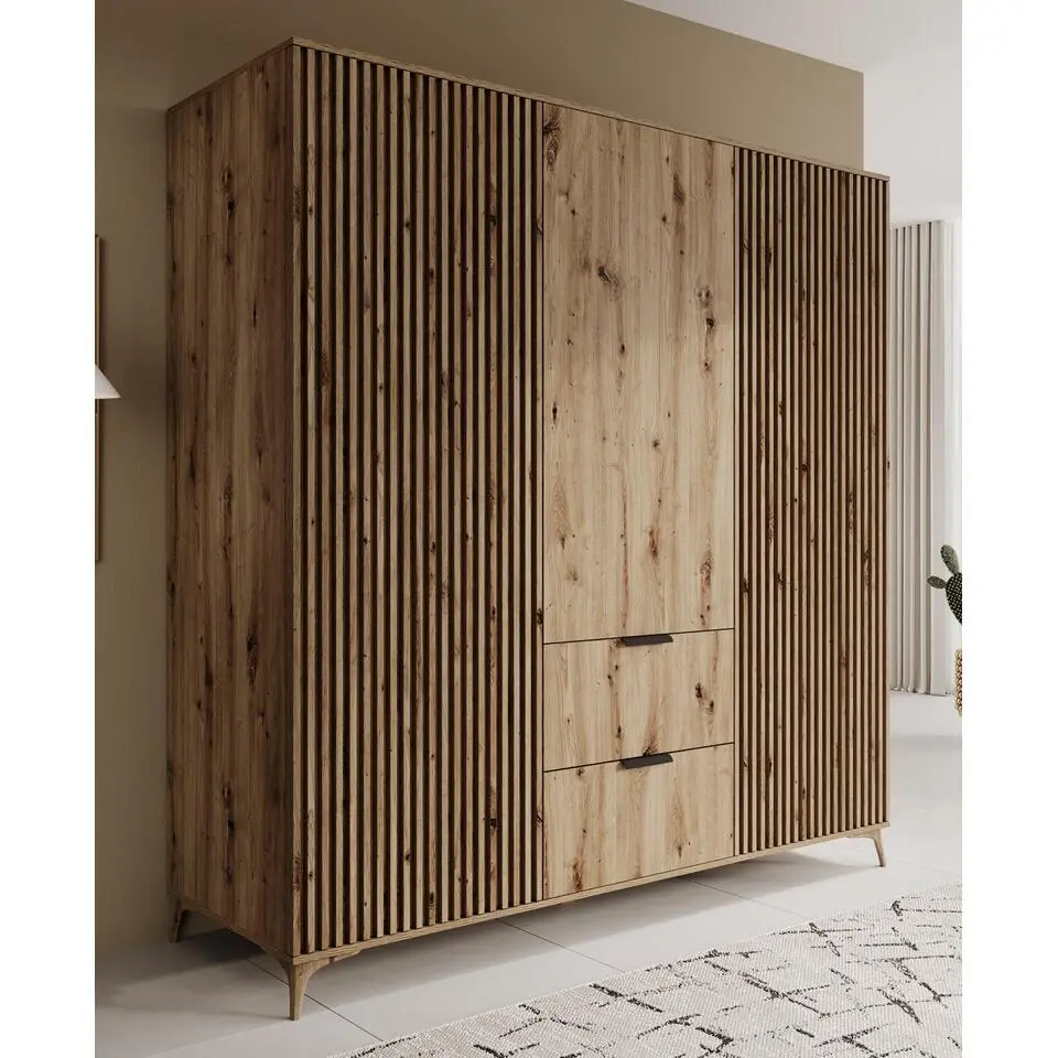 Meubella - Kledingkast Evy - Eiken - 185 cm