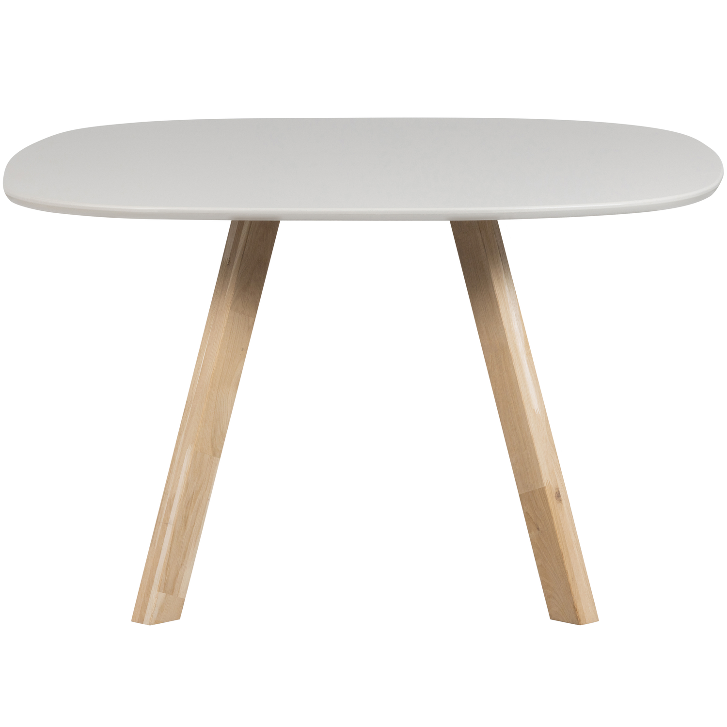 WOOOD eettafel met 3-stand poot Tablo - Essenhout - Mist - 75x130x130