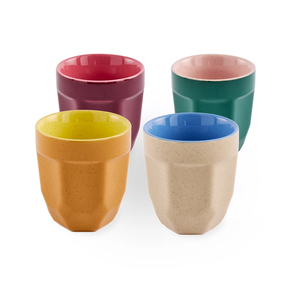 POLSPOTTEN - Latte-Tassen 4er Set, mehrfarbig