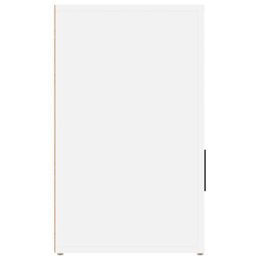 NNEVL Bedside Cabinet White 50x36x60 cm Engineered Wood