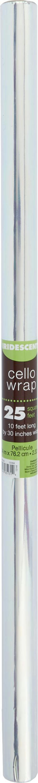 White Iridescent Cello Wrap