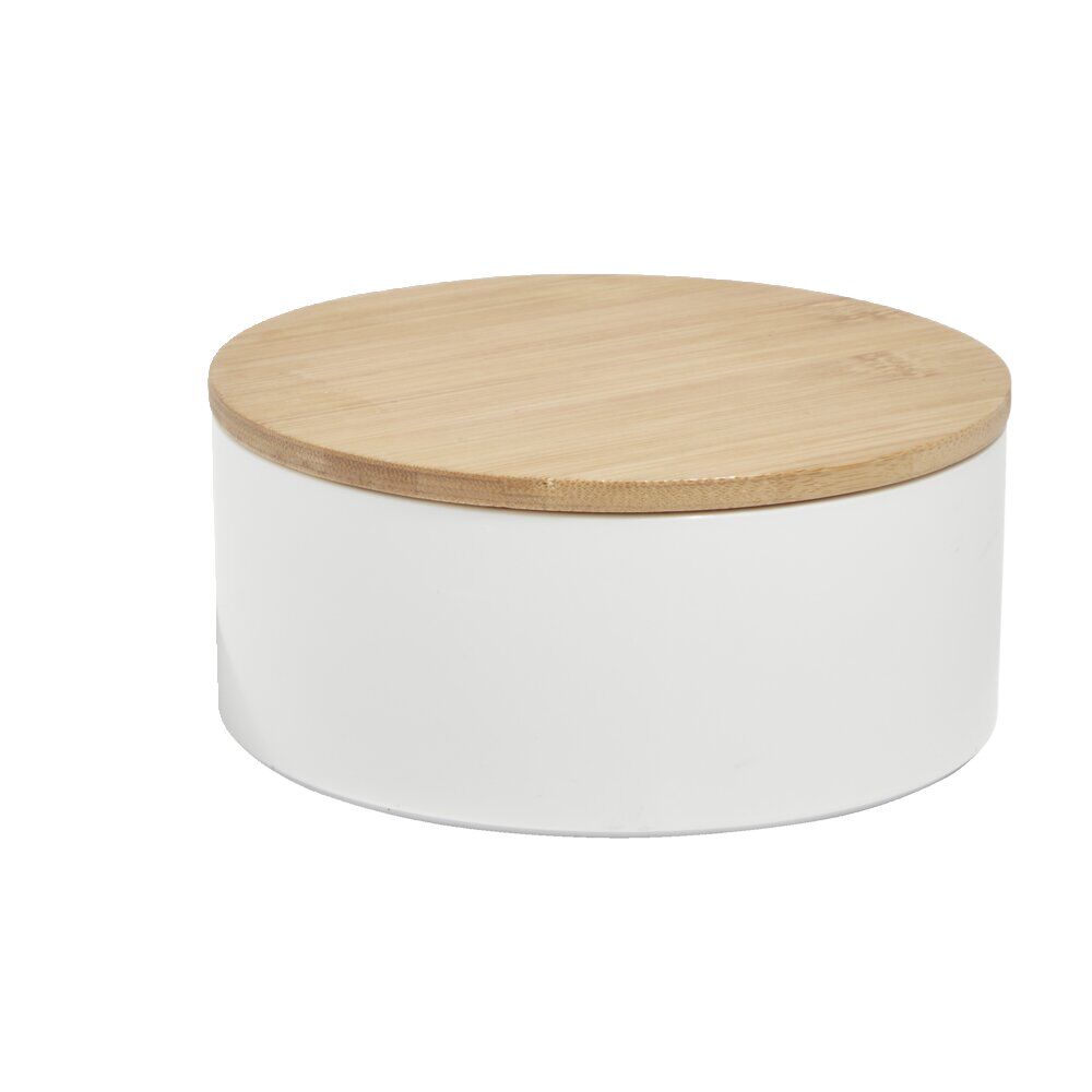 BoÎte à bijoux ronde avec miroir Ø14xH6,5cm