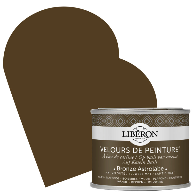 Peinture pour murs Velours de Peinture bronze astrolabe mat 0,125 L LIBERON