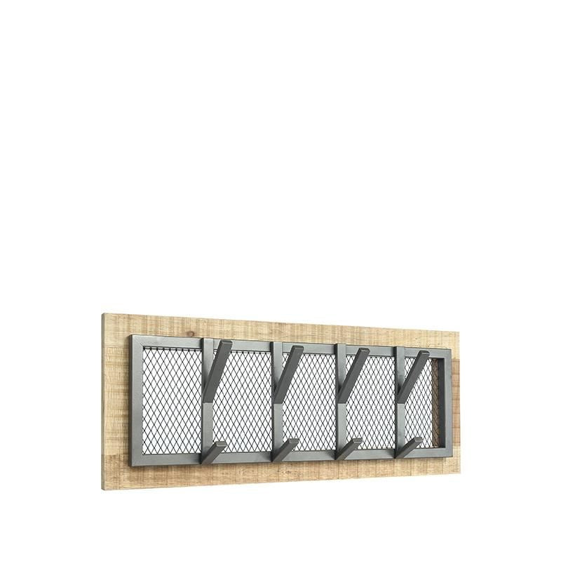LABEL51 Kapstok Crude - Metaal/ Mangohout - 75x11x30cm