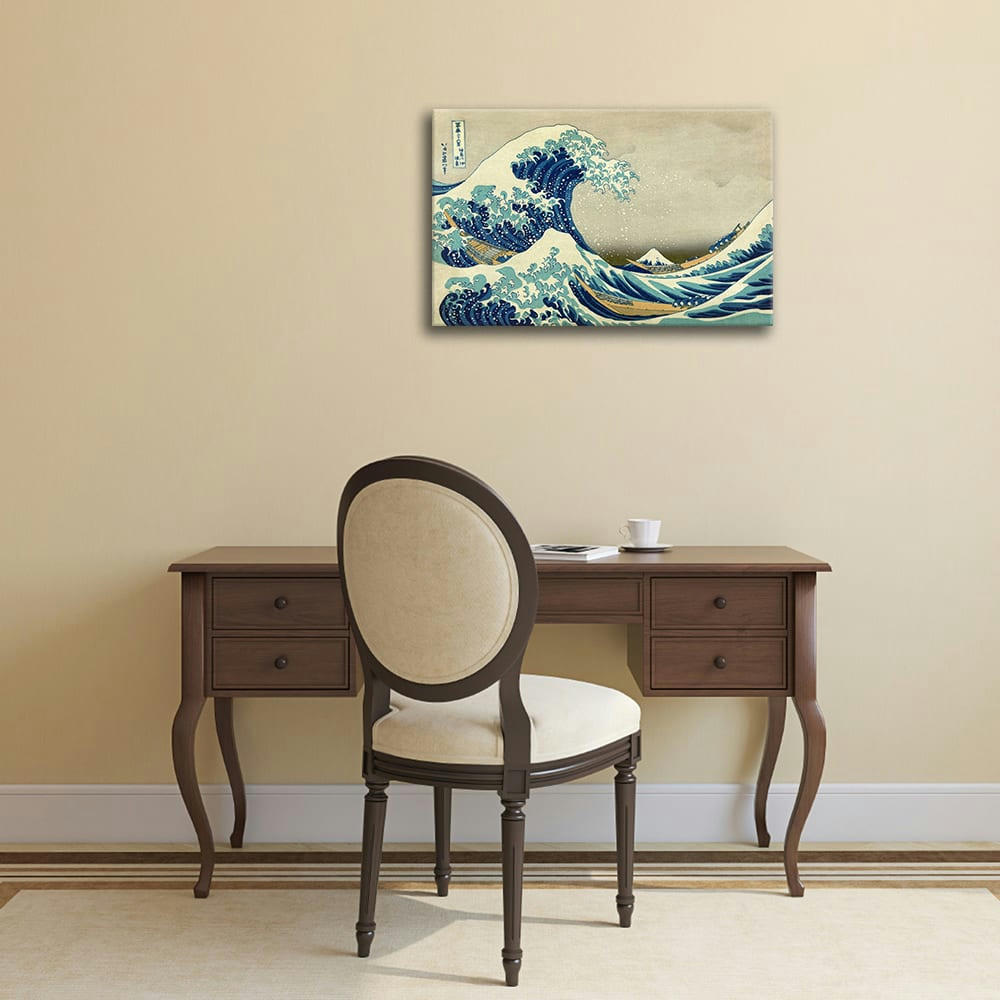 - Tableau La Grande Vague de Kanagawa Katsushika Hokusai 80x120cm