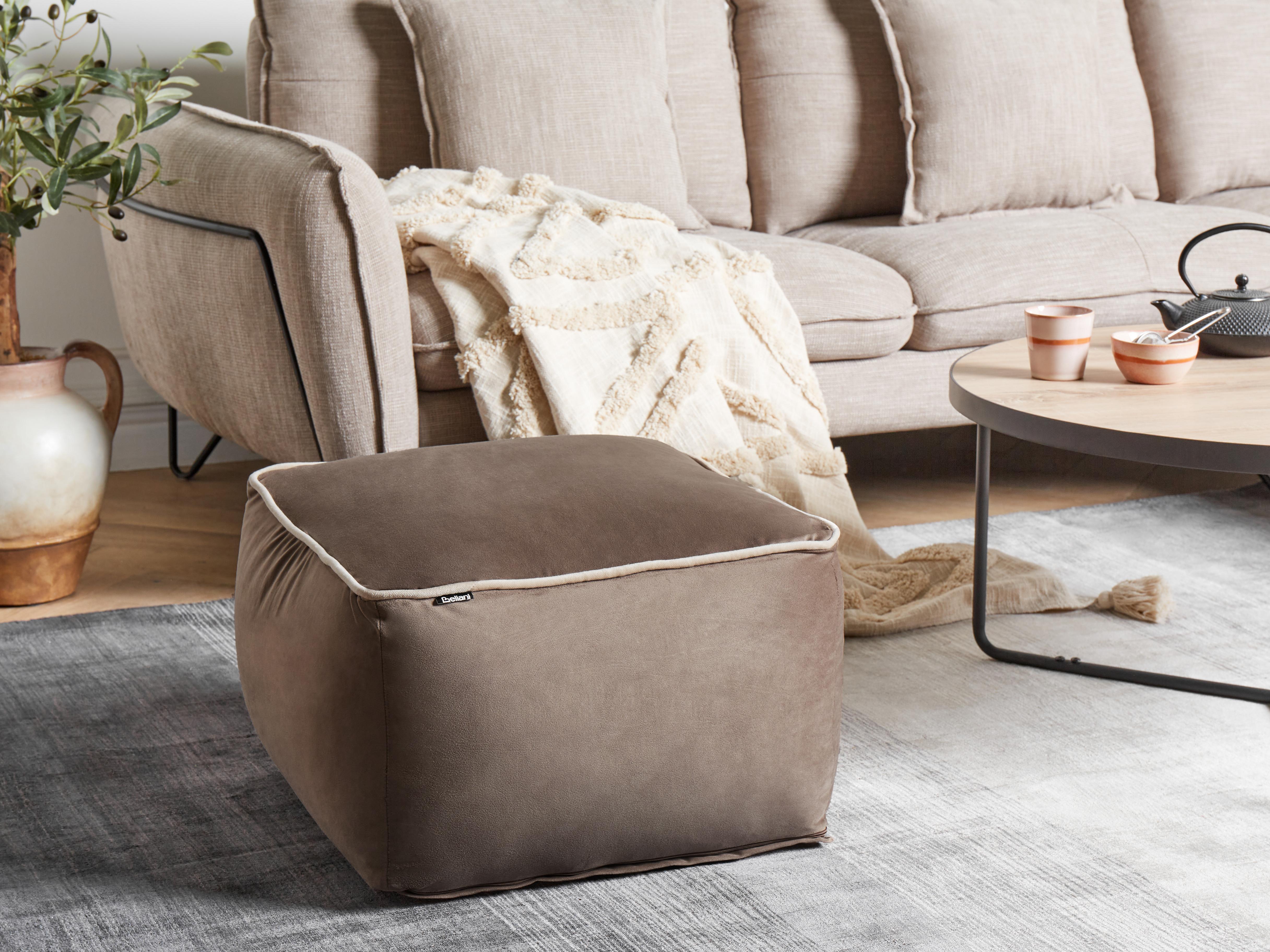 Pouffe DAREYN Velvet Brown