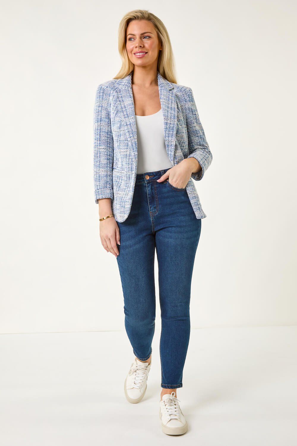 Roman Petite Revere Collar Blazer