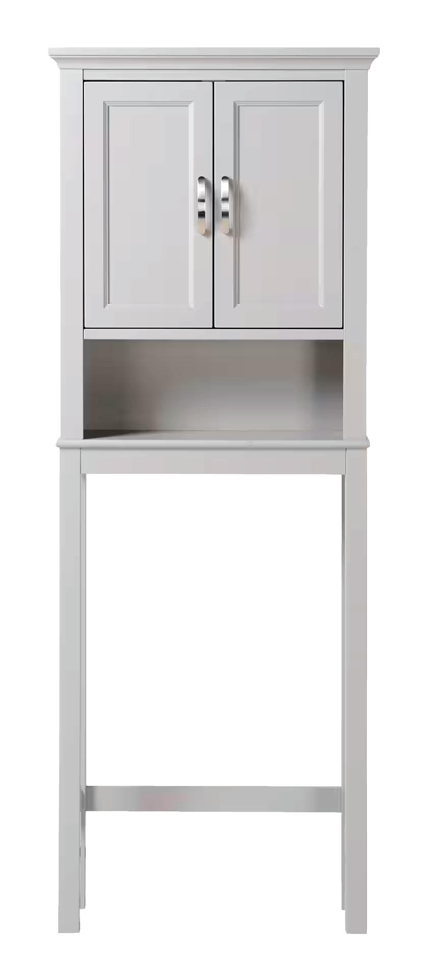 CANVAS Elena 2-Door Over-The-Toilet Spacesaver Bathroom Storage Shelf/Cabinet, Grey