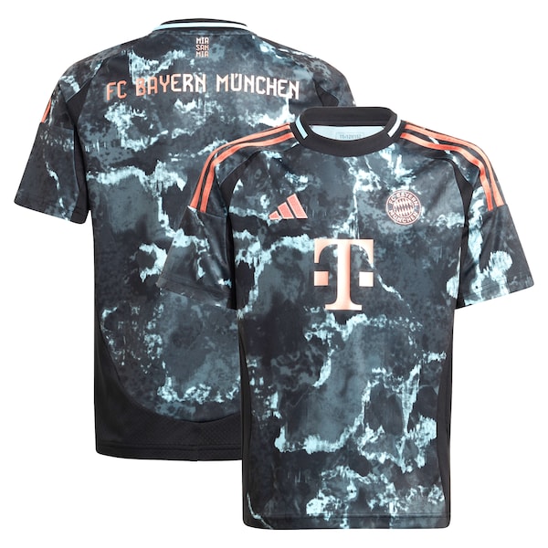 Bayern Munich adidas Youth 2024/25 Away Replica Jersey - Black