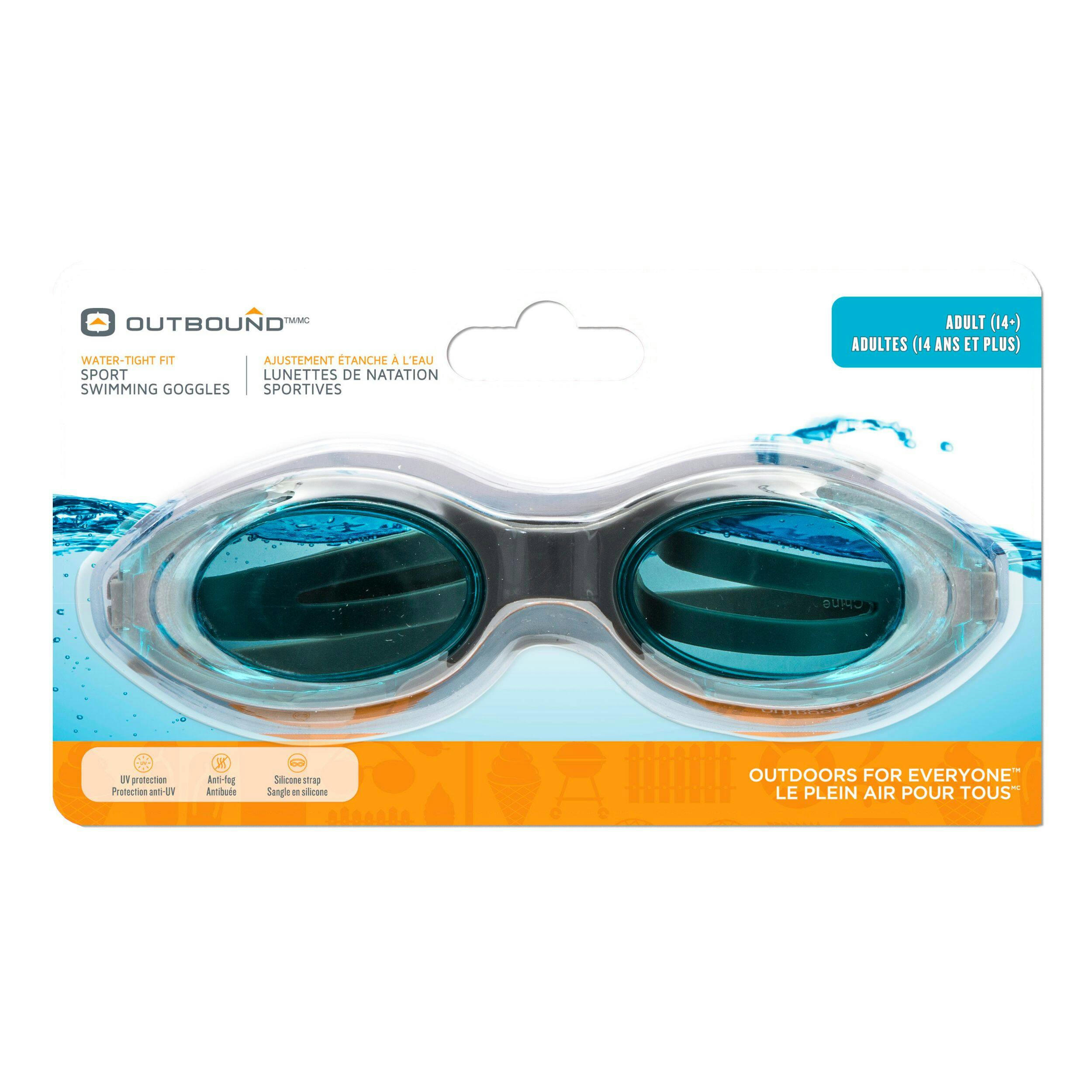Outbound Swim Goggles, Blue, Ages 14+