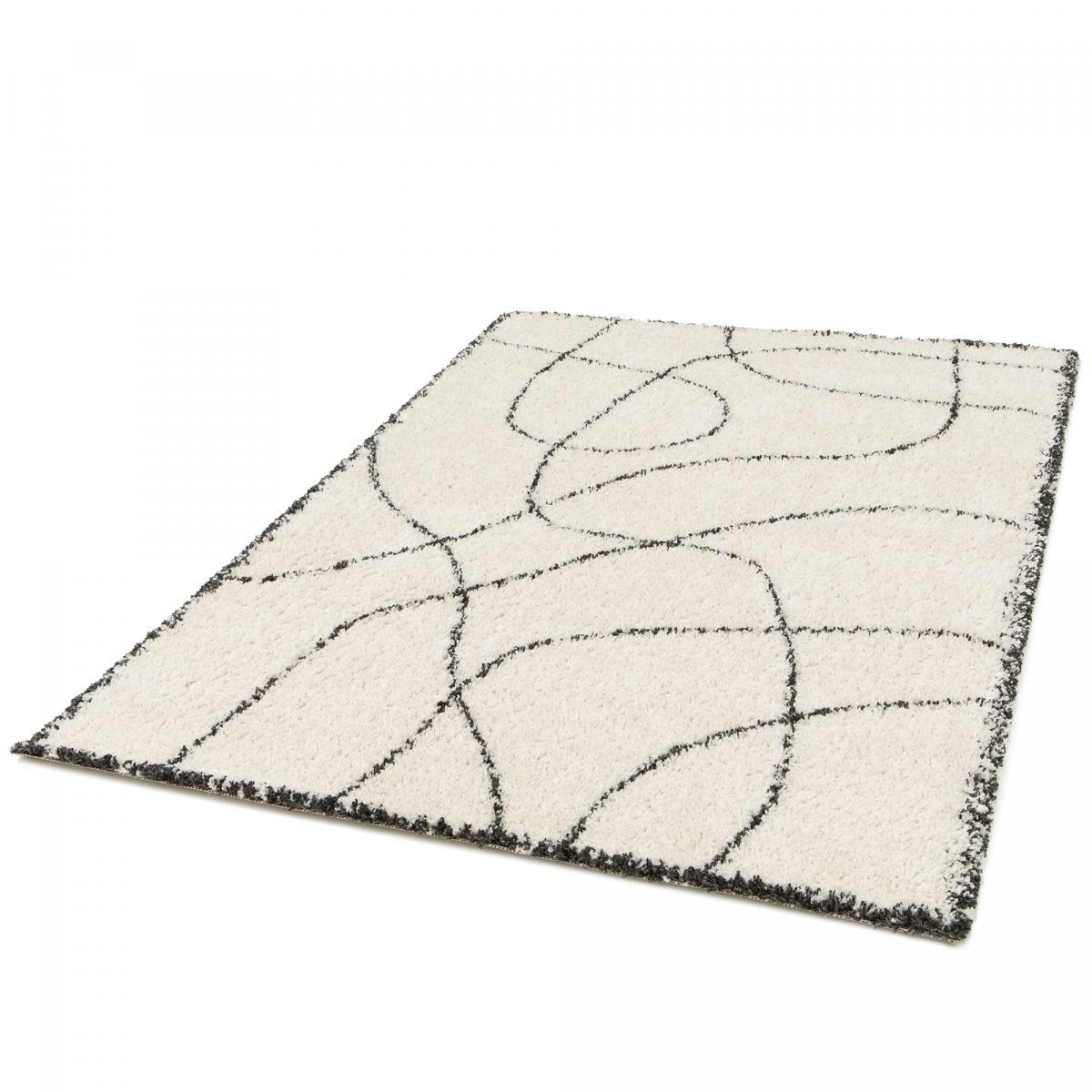 ARSTYLE - Tapis salon crème 120x170