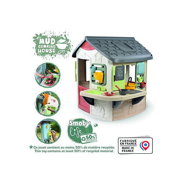 Maison Mud Cooking Smoby Life SMOBY 132 cm anti-UV vert