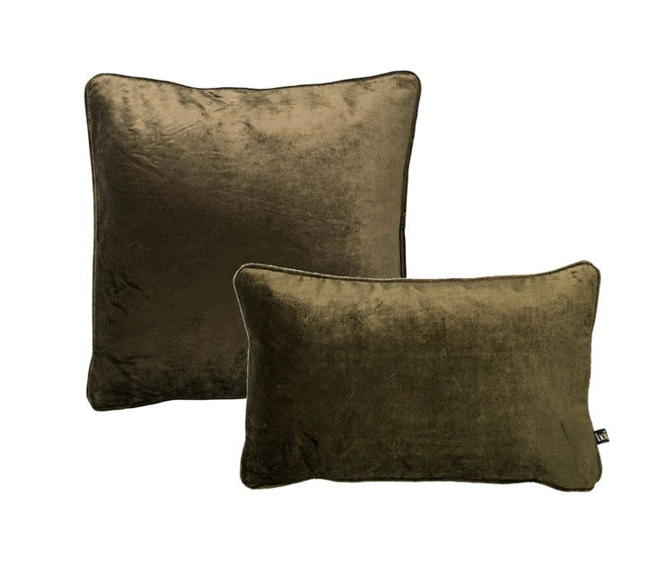 KUSSENSET | 2-delig | Chloe | groen | Hoii | inclusief veren binnenkussens