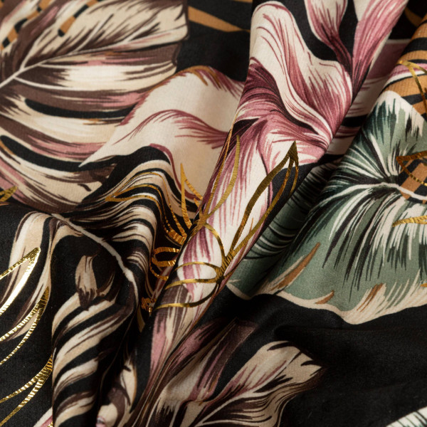 Zasłona MAROKO 140x270 cm czarno złota