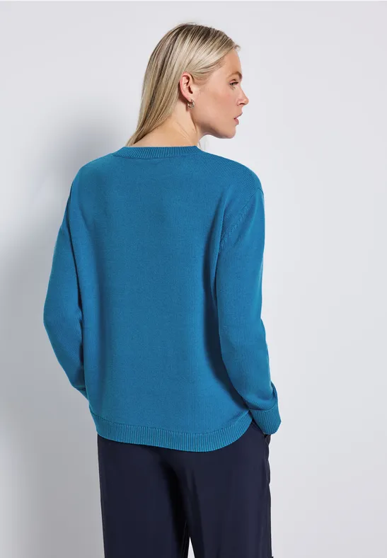 Rundhals-Pullover