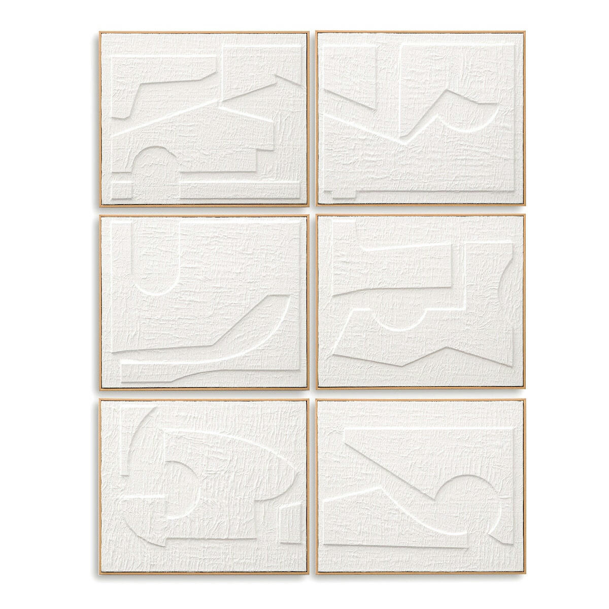 Set de 6 cadres en papier embossé, Hekatos