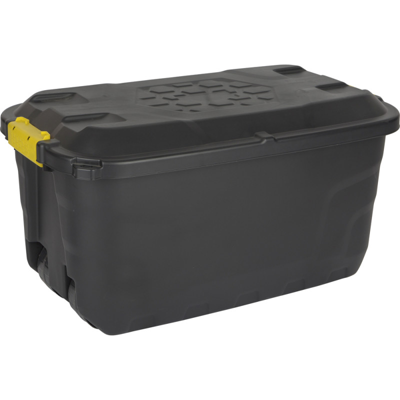 Box de rangement avec roulettes Heavy Duty noir 75 L PRACTO HOME