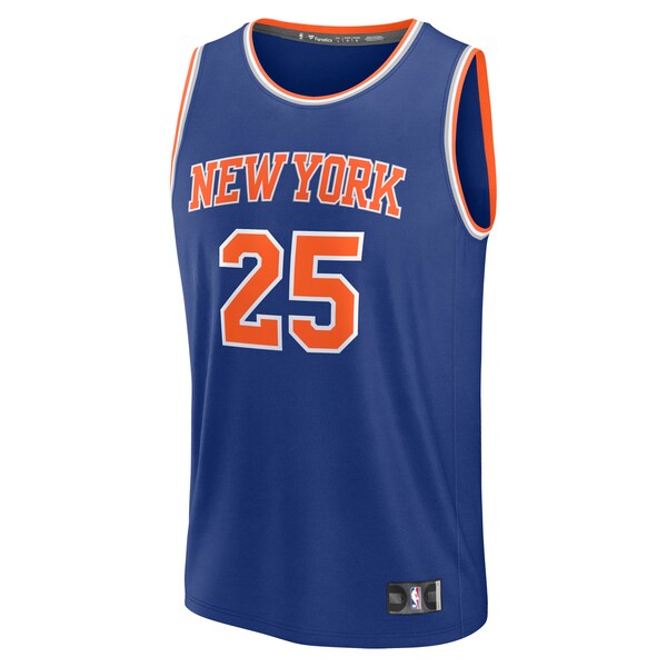 Mikal Bridges New York Knicks  Fast Break Replica Player Jersey - Icon Edition - Blue