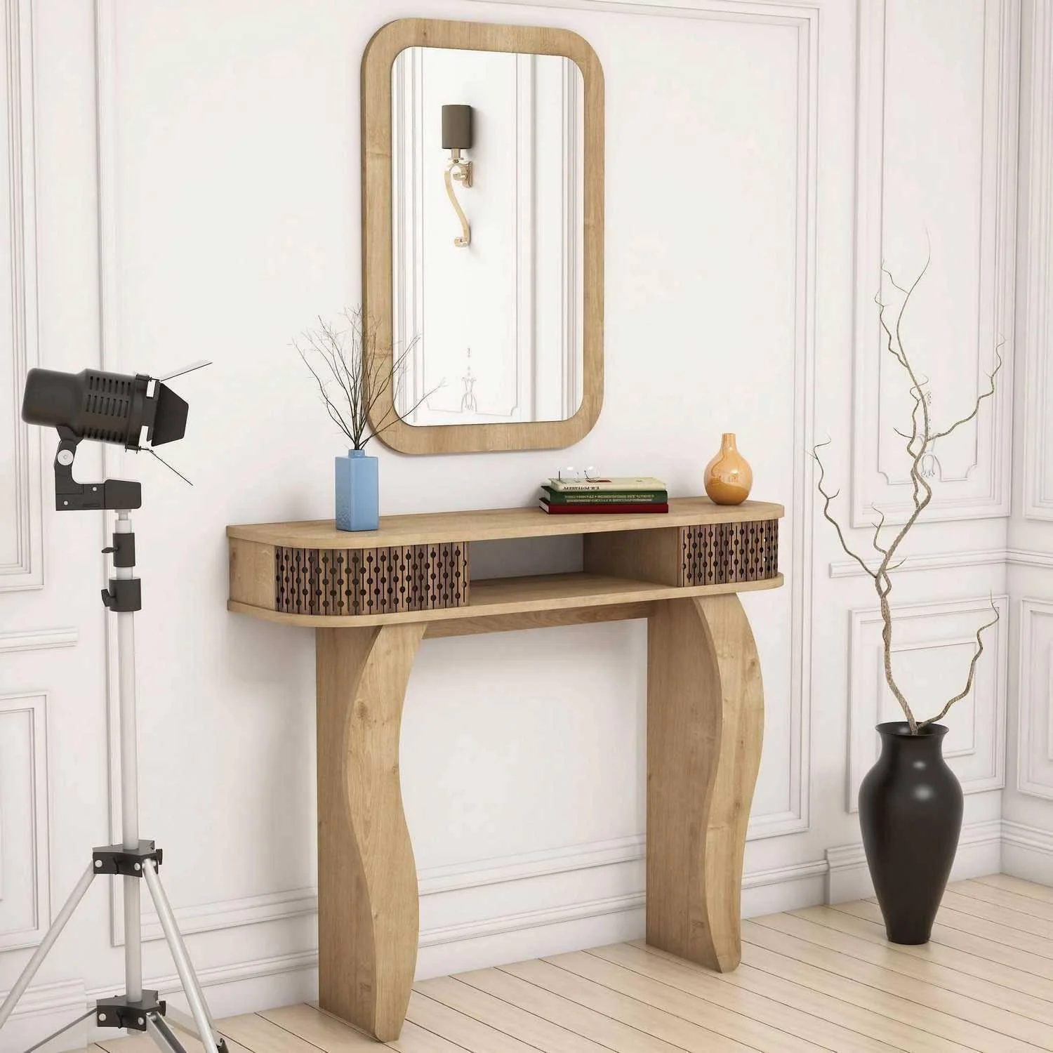 Kaptafel met spiegel Damla