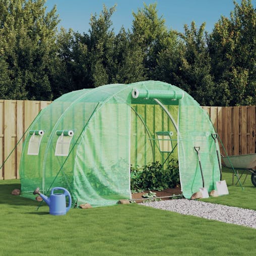 NNEVL Greenhouse with Steel Frame Green 6 m&sup2; 3x2x2 m