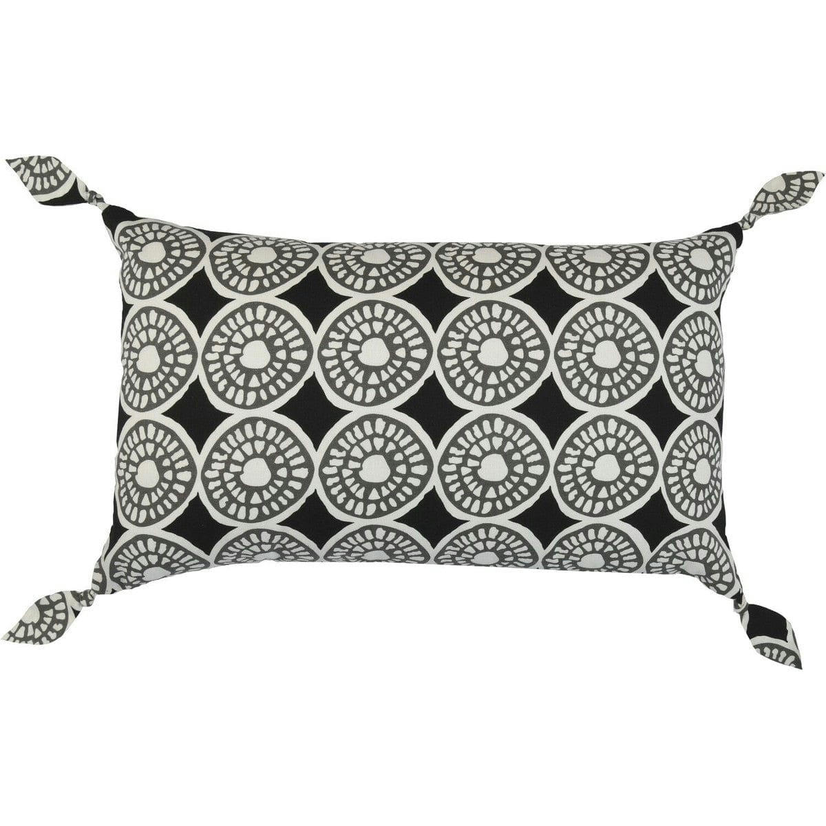 BOUBOU - Housse de coussin coton  50x30 noir