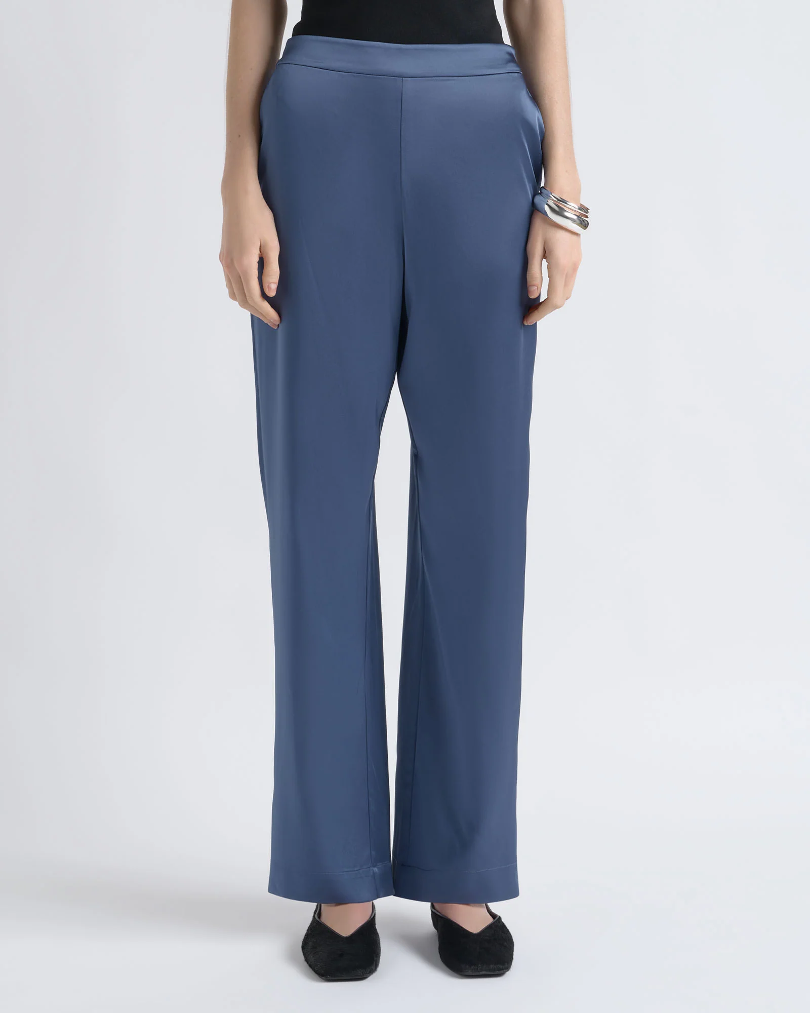 Satin High Waisted Pant