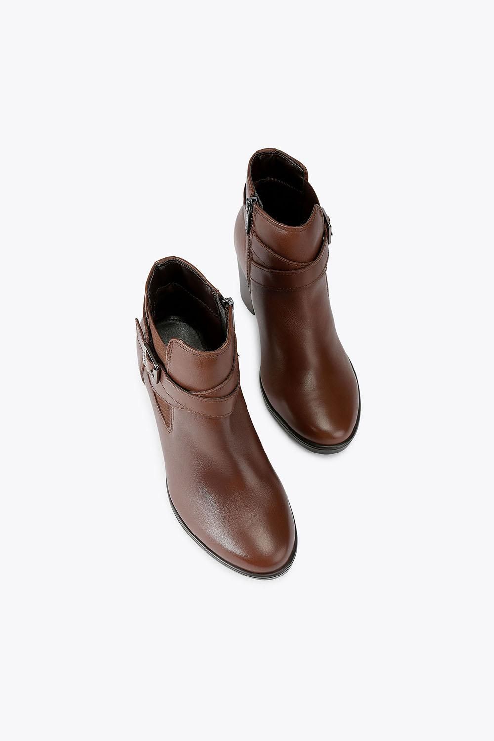 Carvela Silver Ankle Wide Fit' Leather Boots