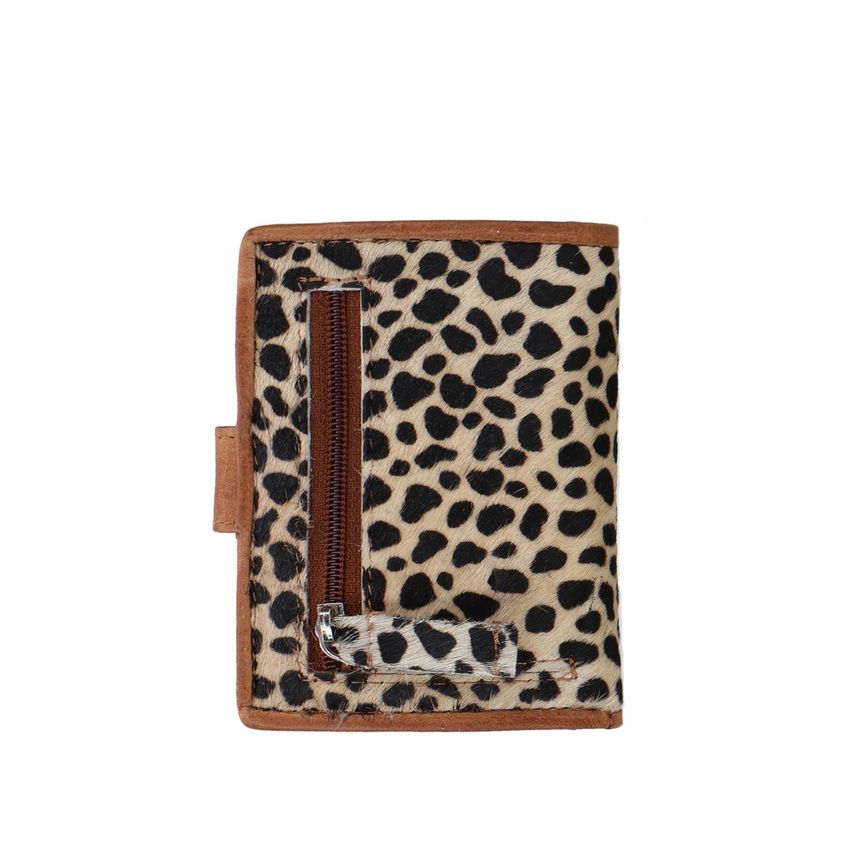 Manfield Portemonnee met leopard print