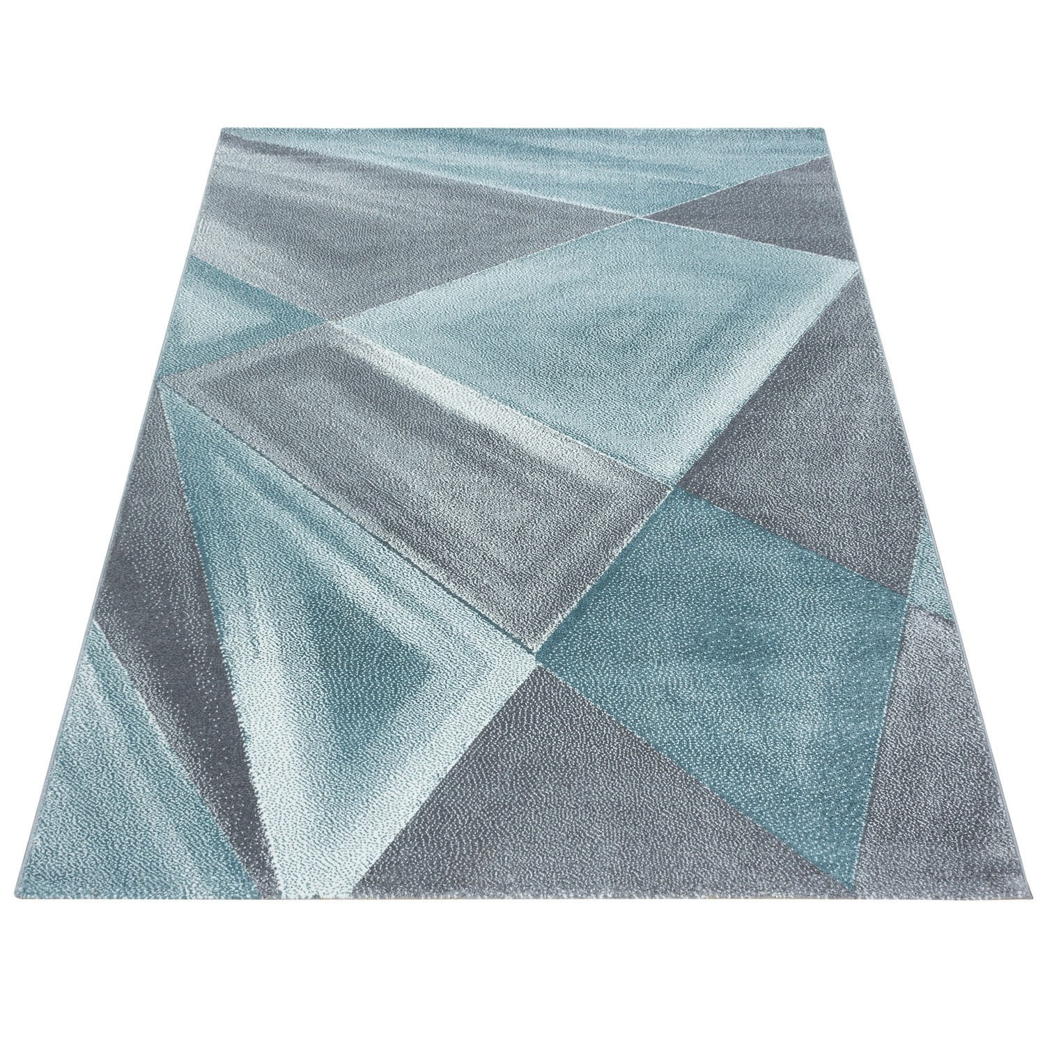 Dywan nowoczesny Beta geometria niebiesko-szary 80x 150