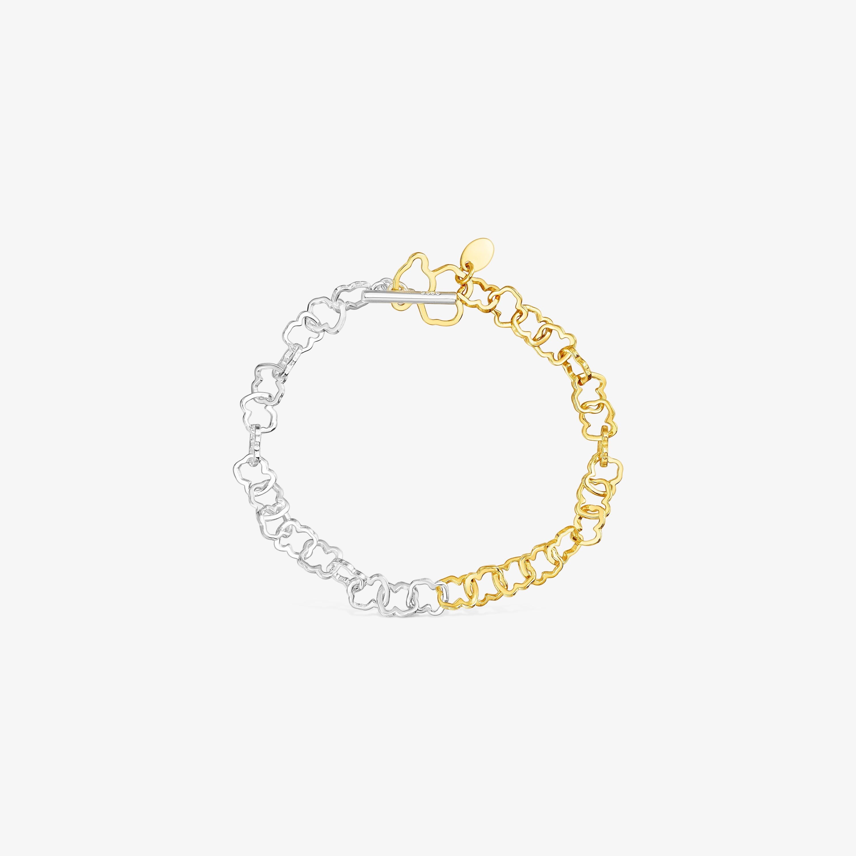 Pulsera bicolor motivo oso TOUS Carrusel