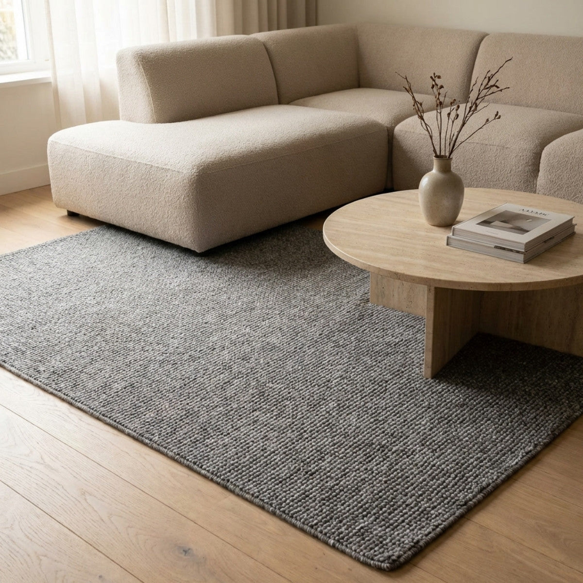 DÉJA Living Vloerkleed Yvoire - Grijs Polypropyleen - 130x190cm