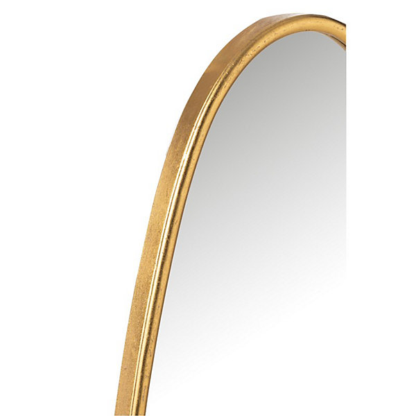 Miroir irrégulier à bord doré 33x2.5x73 cm
